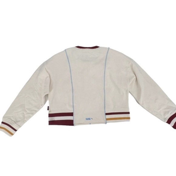 NWT Puma Whisper White We Are Legends Tye Crew Sweatshirt Size Small Women's - Picture 3 of 5